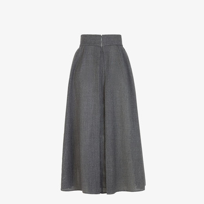 FENDI Gray flannel skirt outlook