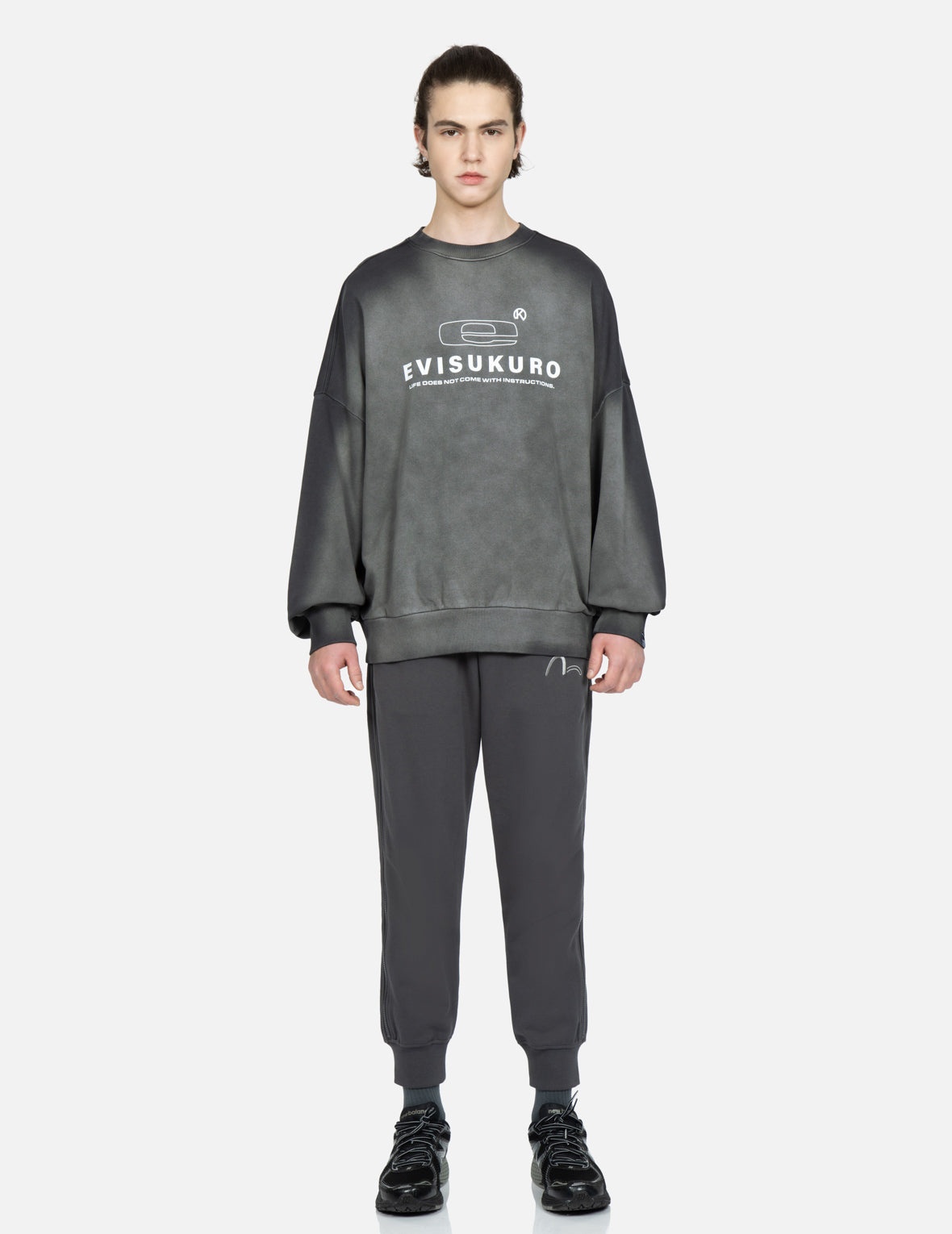 Logo Print Garment-dyed Sweatshirt - 6