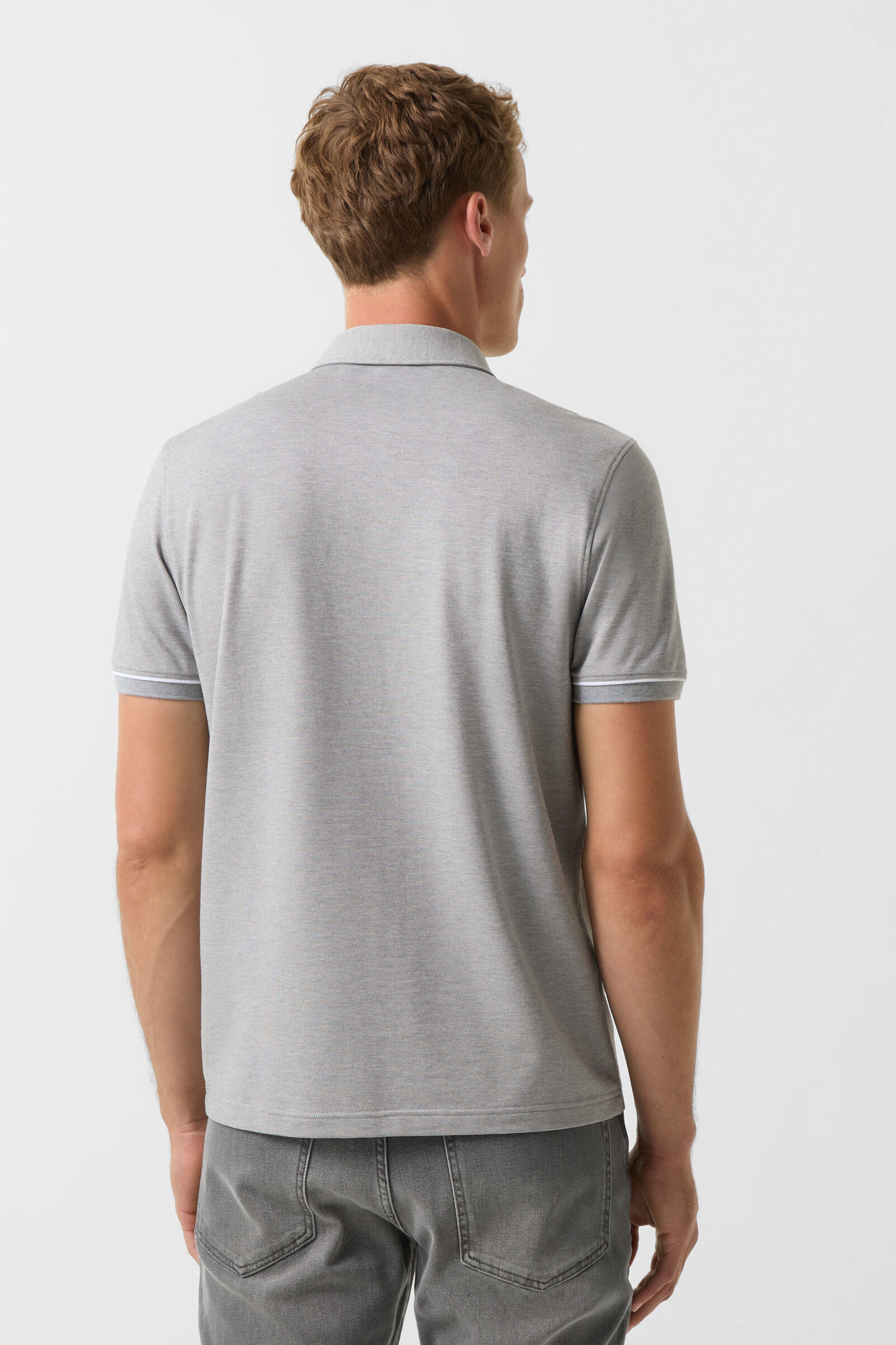 Timo polo shirt in Light gray - 3