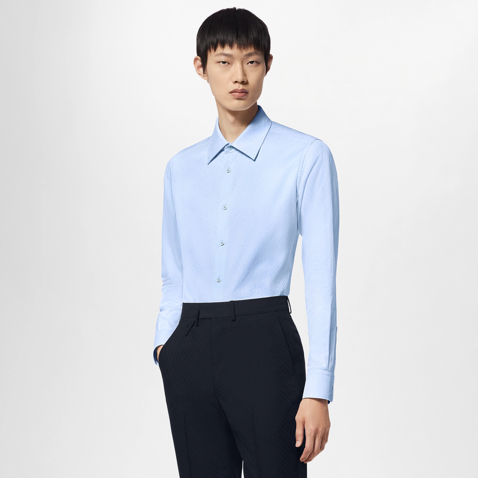 Long-Sleeved Cotton Shirt - 7
