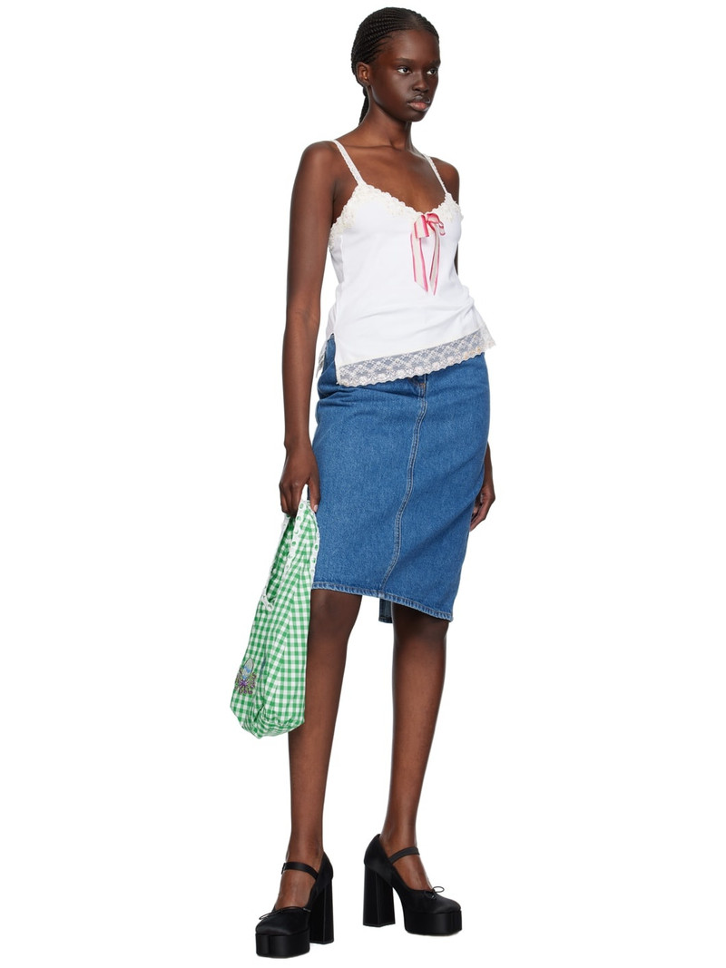 ANNA SUI White Sequinned Camisole outlook
