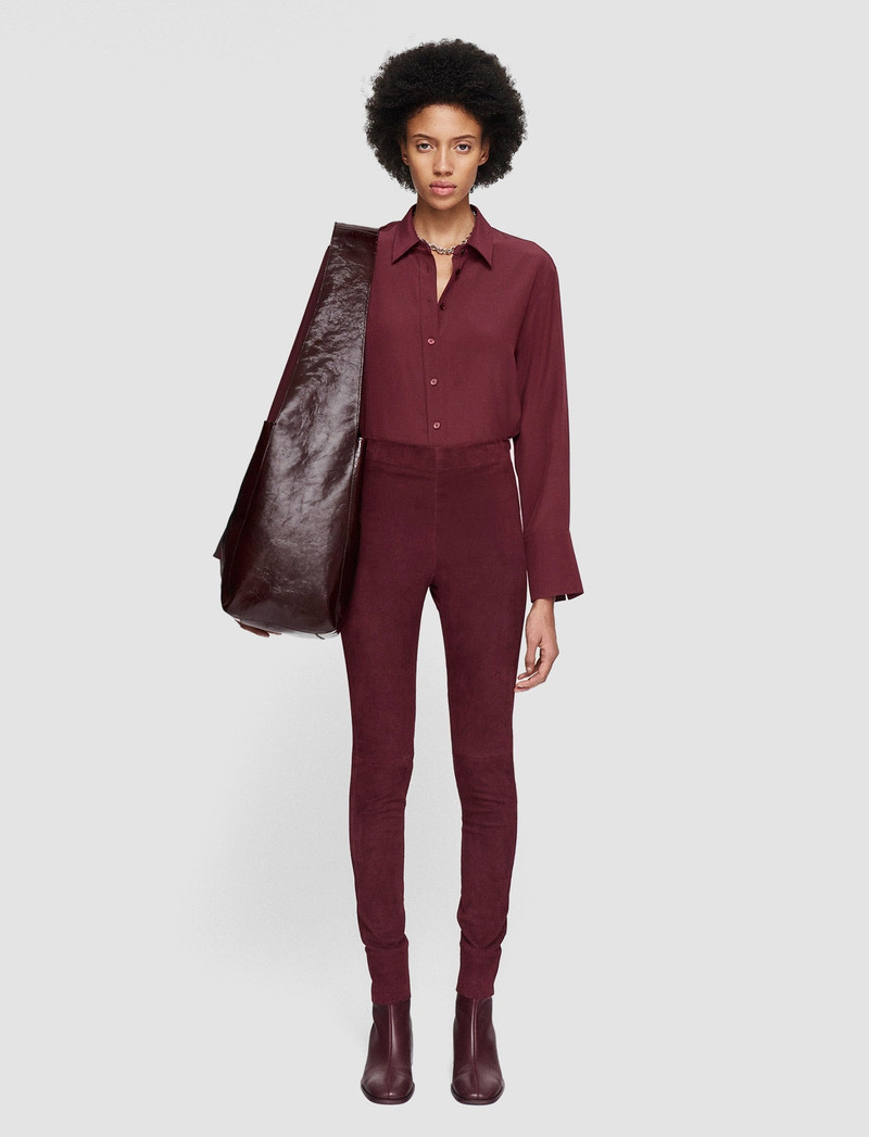JOSEPH Suede Stretch Leggings outlook
