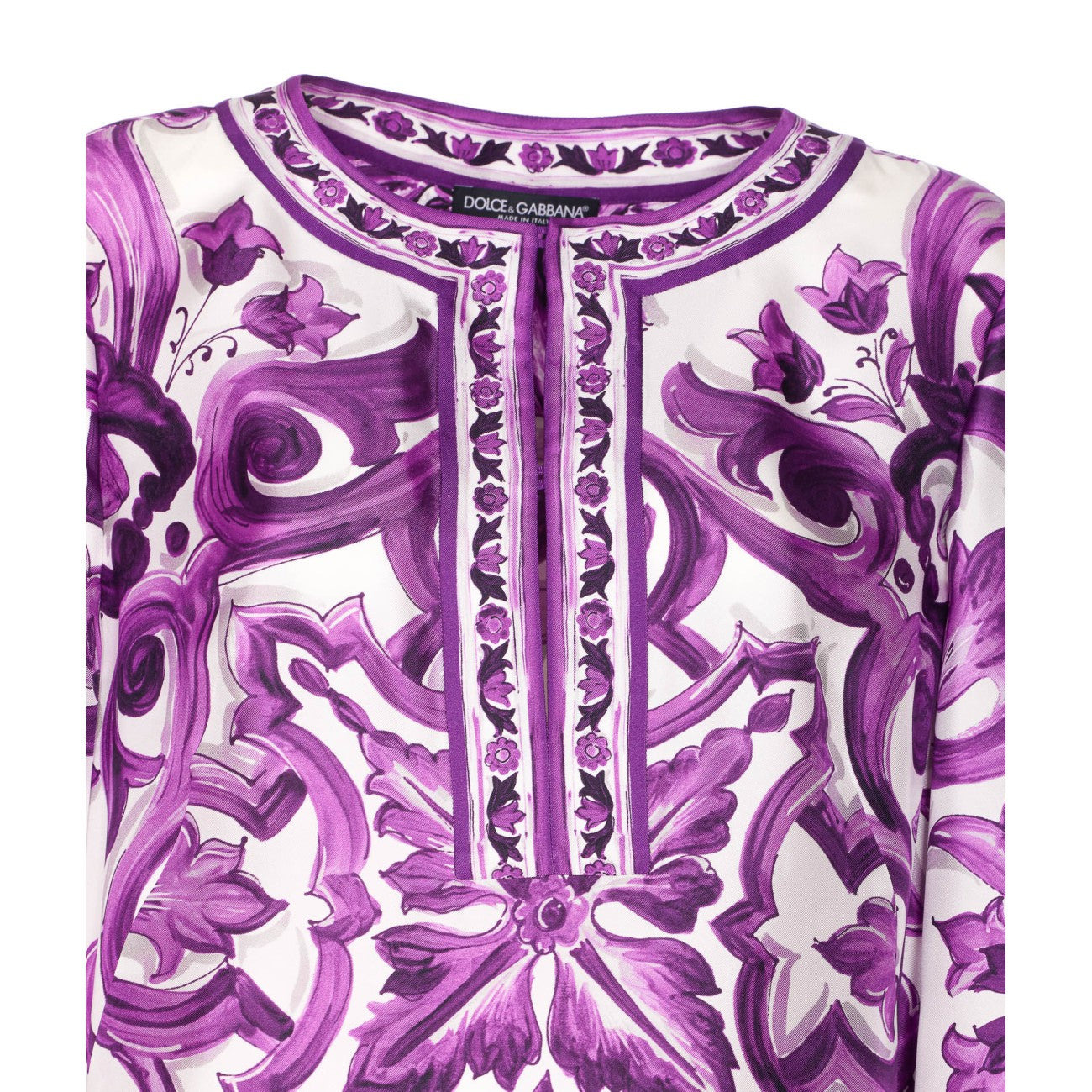 Dolce&Gabbana Women Maiolica Print Kaftan Dress - 4