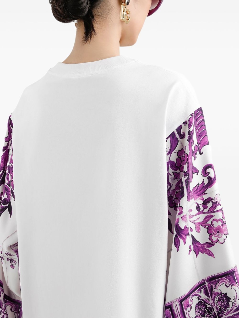 Majolica-print blouse - 5
