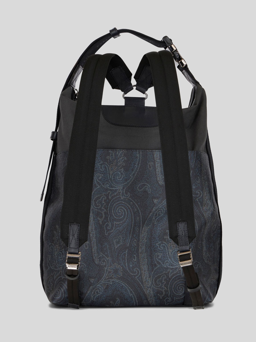 COLOUR BLOCK PAISLEY BACKPACK - 4