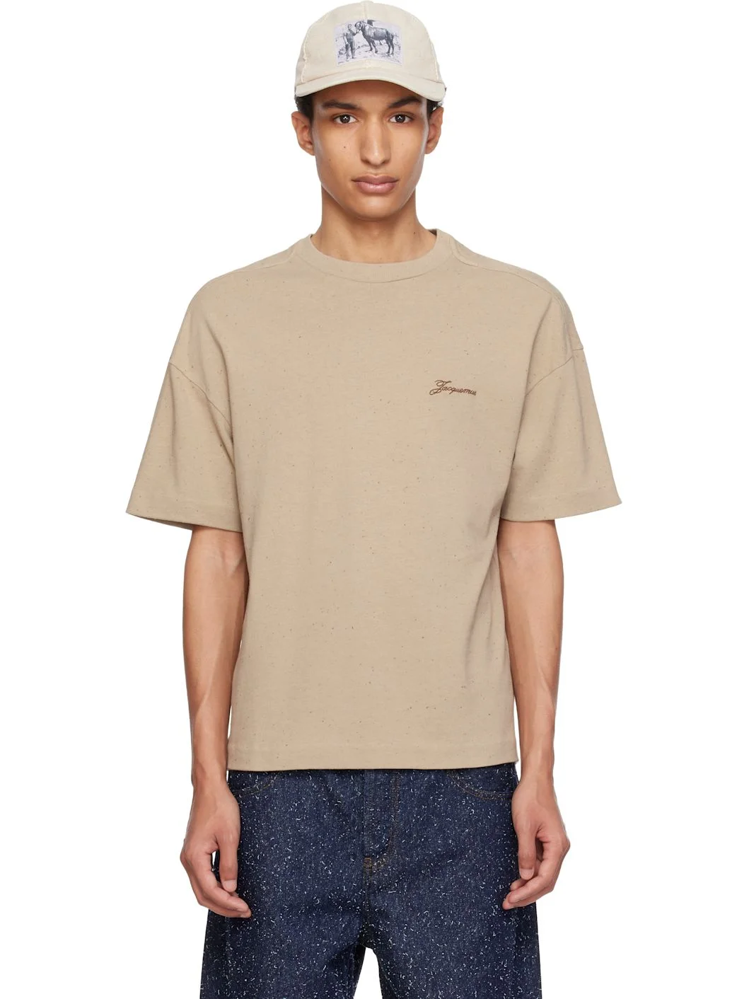 Beige 'Le Brodero' T-shirt - 1