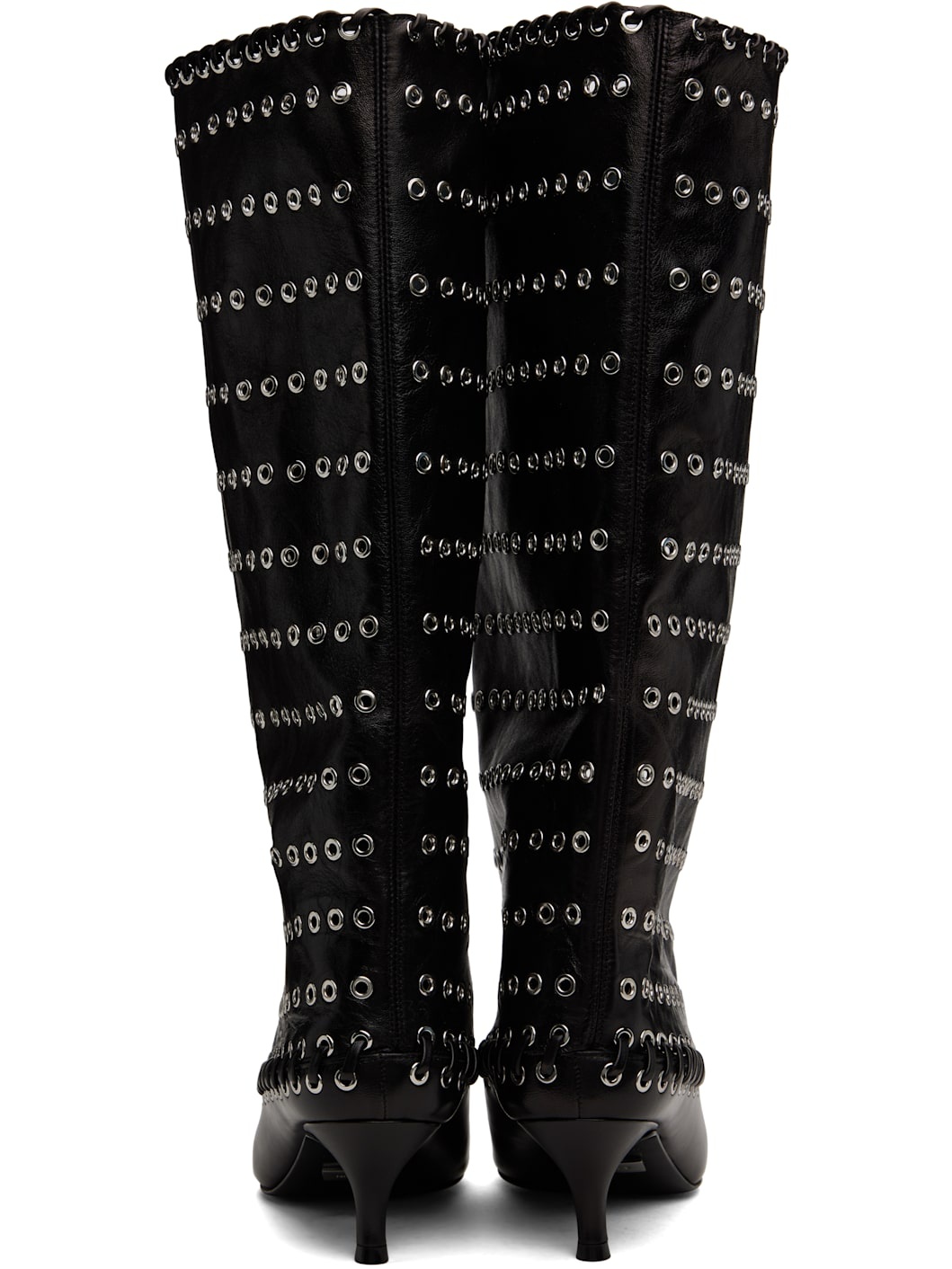 Black Grommet Level Boots - 2