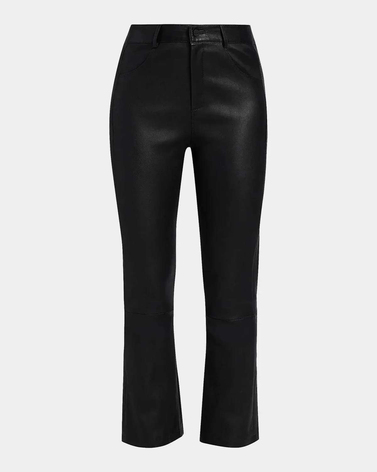 Faris Leather Flare Pants - 1