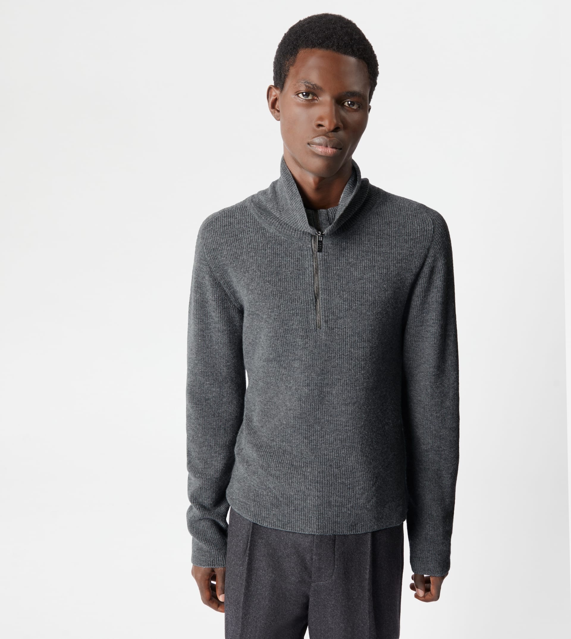 TURTLENECK IN WOOL - GREY - 5