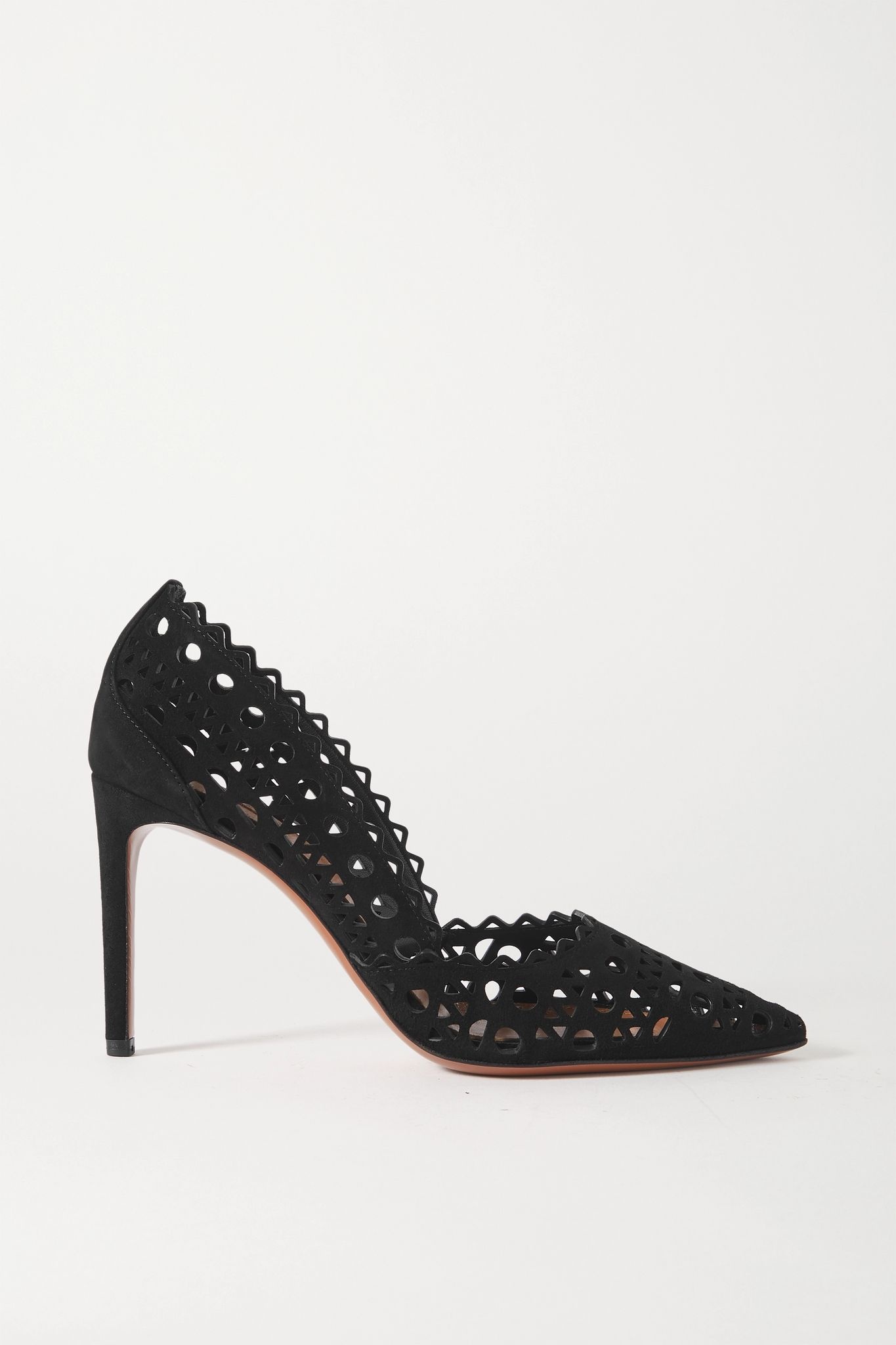 90 laser-cut leather pumps - 1