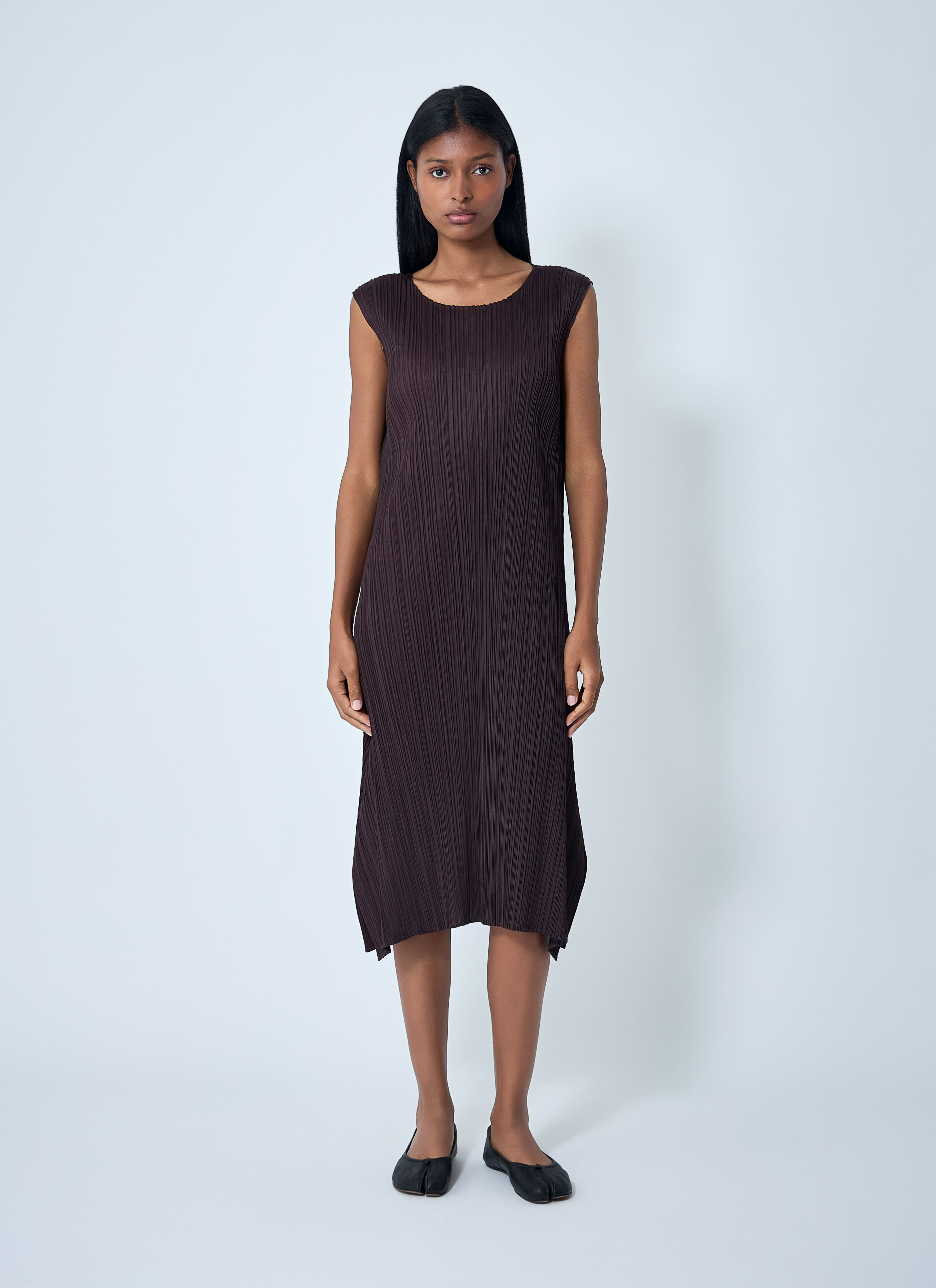 Pleated Midi Dress - 2