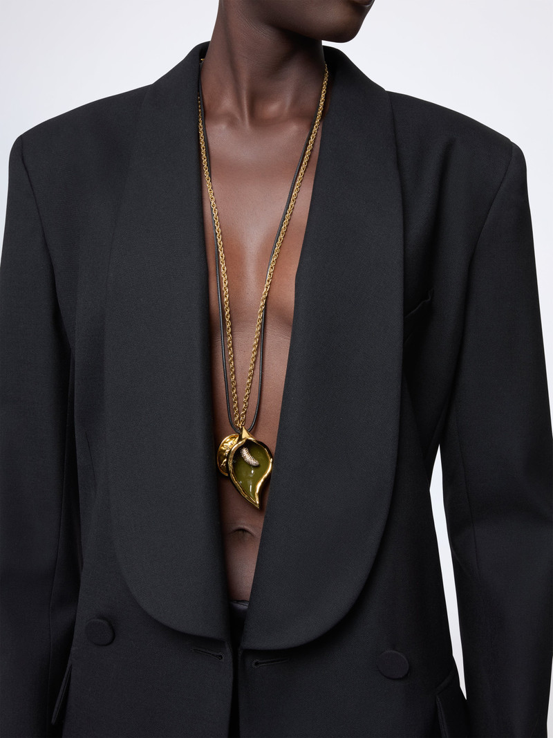 Double-Breasted Wool Gabardine Blazer 3
