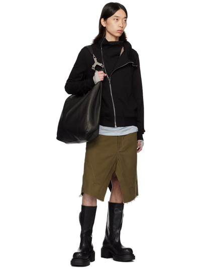 Rick Owens Khaki Porterville Slivered Skirt outlook