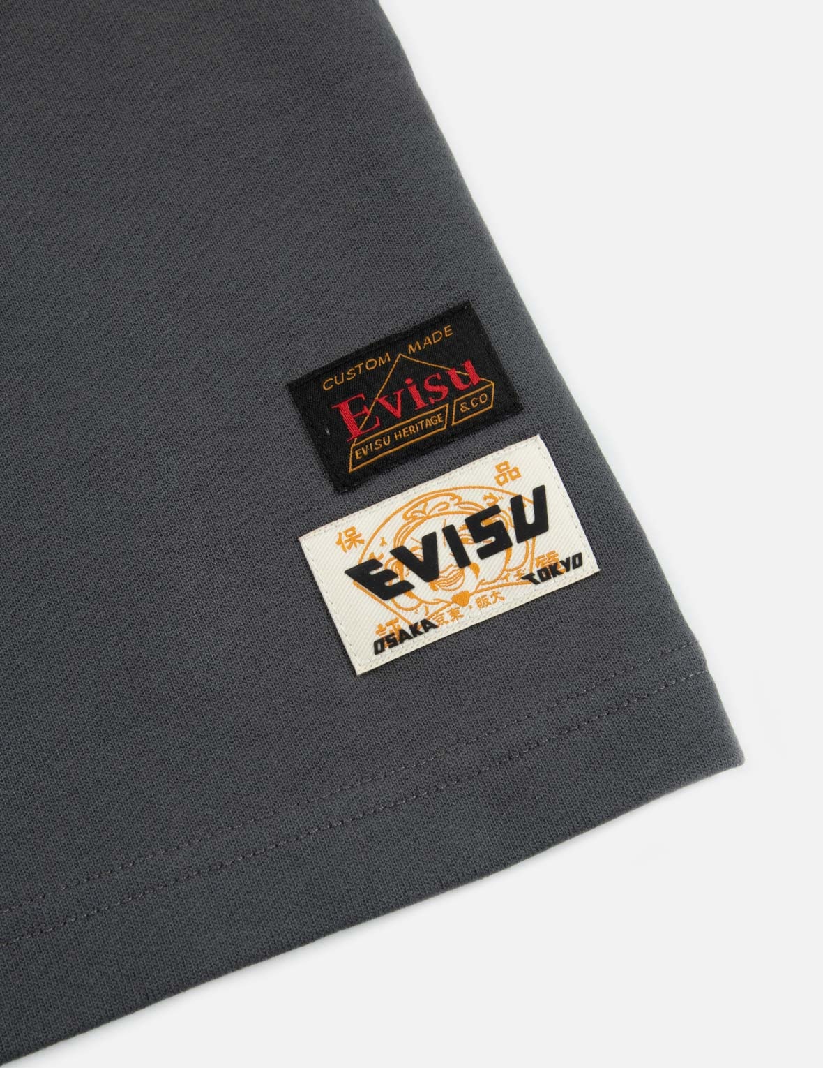 SEAGULL EMBROIDERY AND STENCIL GODHEAD PRINT SWEAT SHORTS - 10