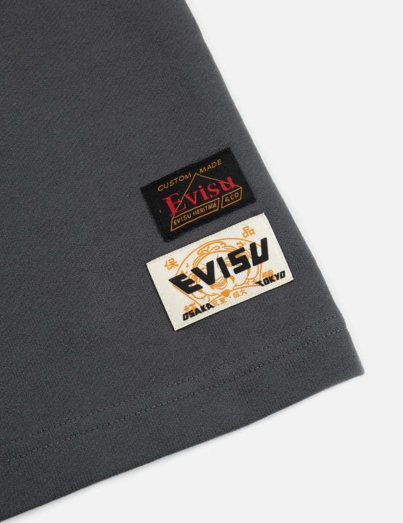 SEAGULL EMBROIDERY AND STENCIL GODHEAD PRINT SWEAT SHORTS 10