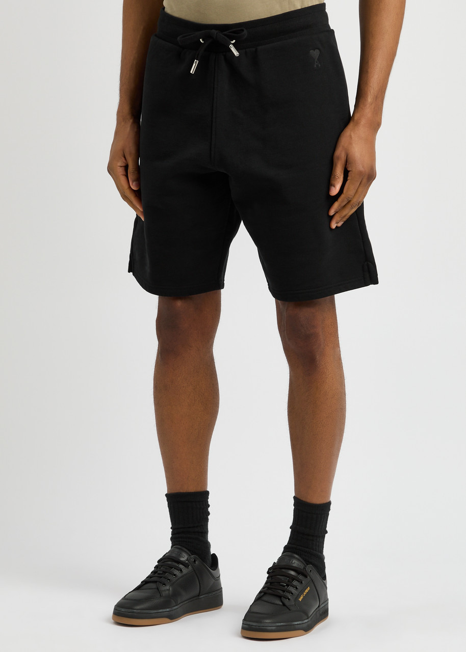 Ami Paris Logo-embroidered Cotton Shorts - 2