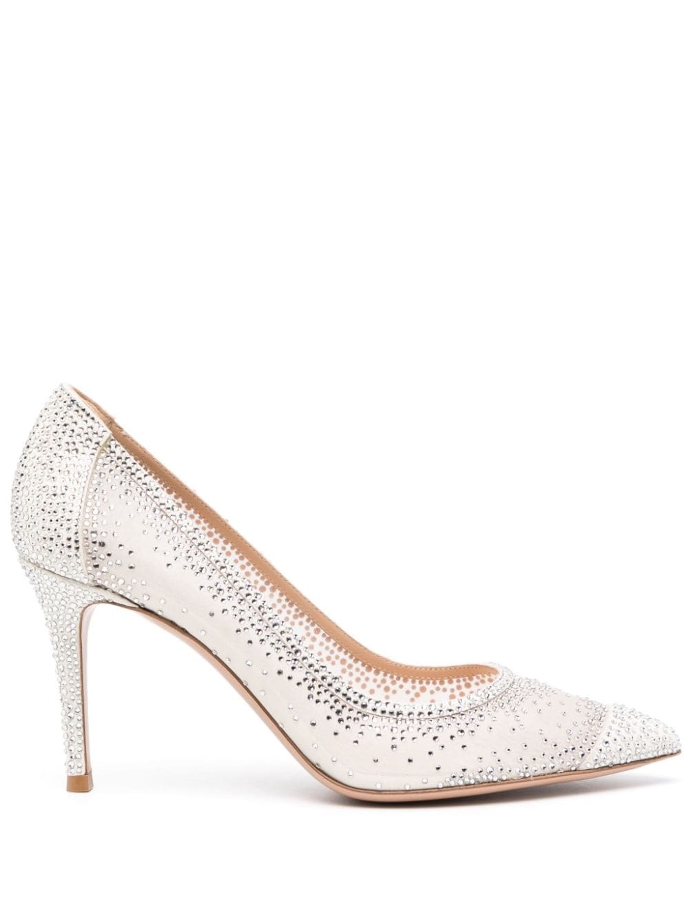 Rania 85mm rhinestone pumps - 1