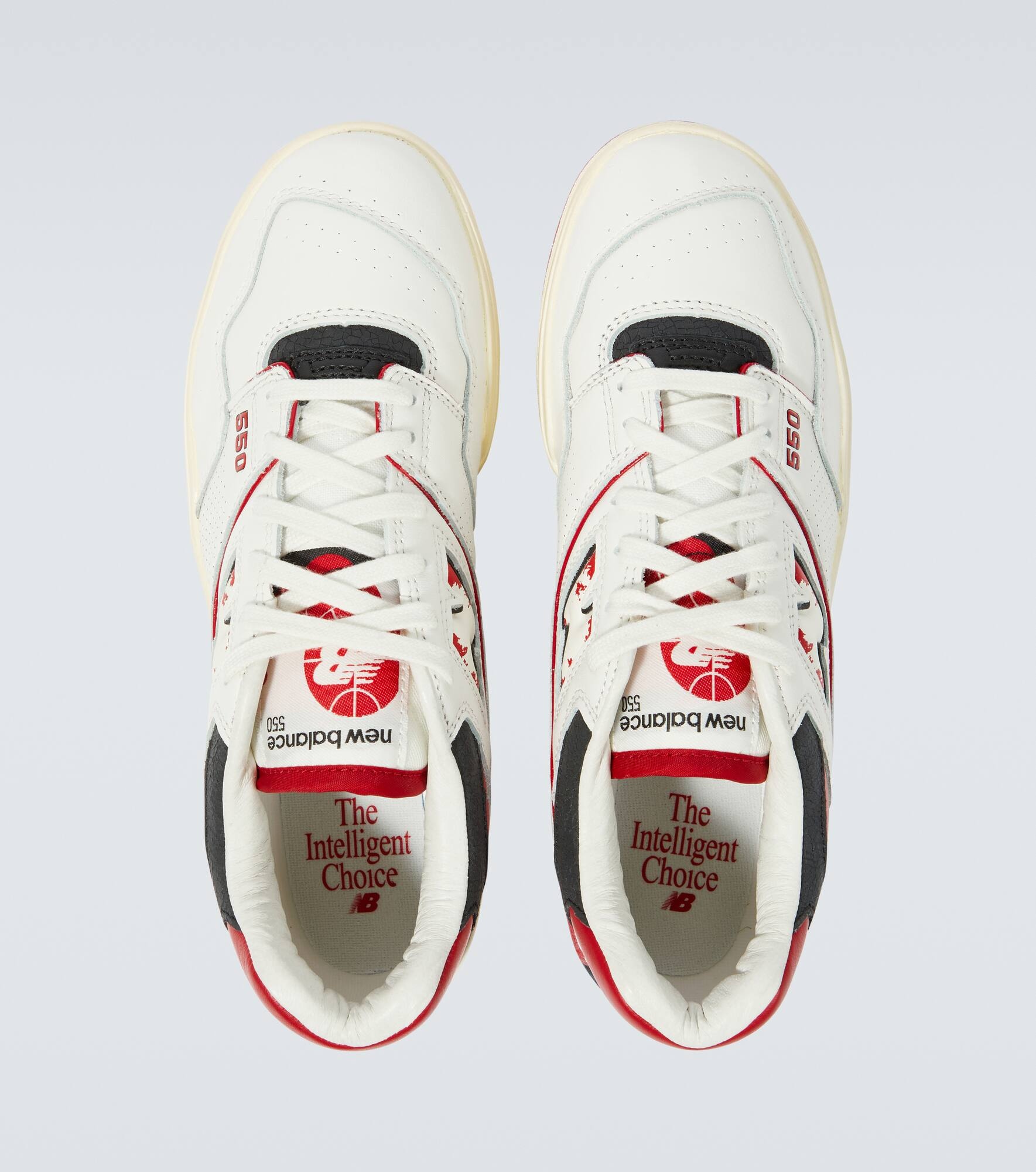 550 leather sneakers - 4