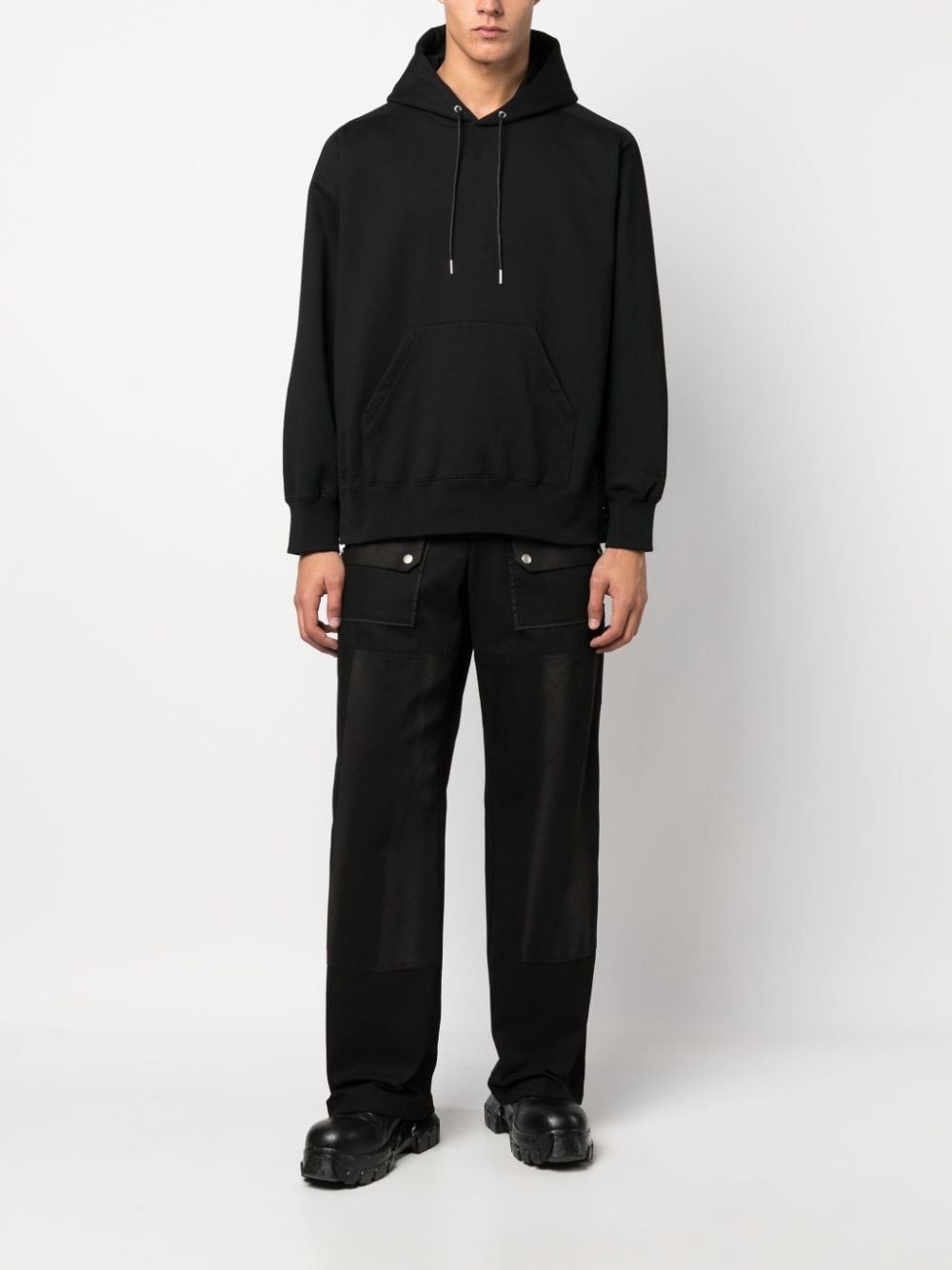 cotton drawstring hoodie - 2