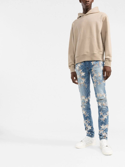 AMIRI star-patch skinny jeans outlook