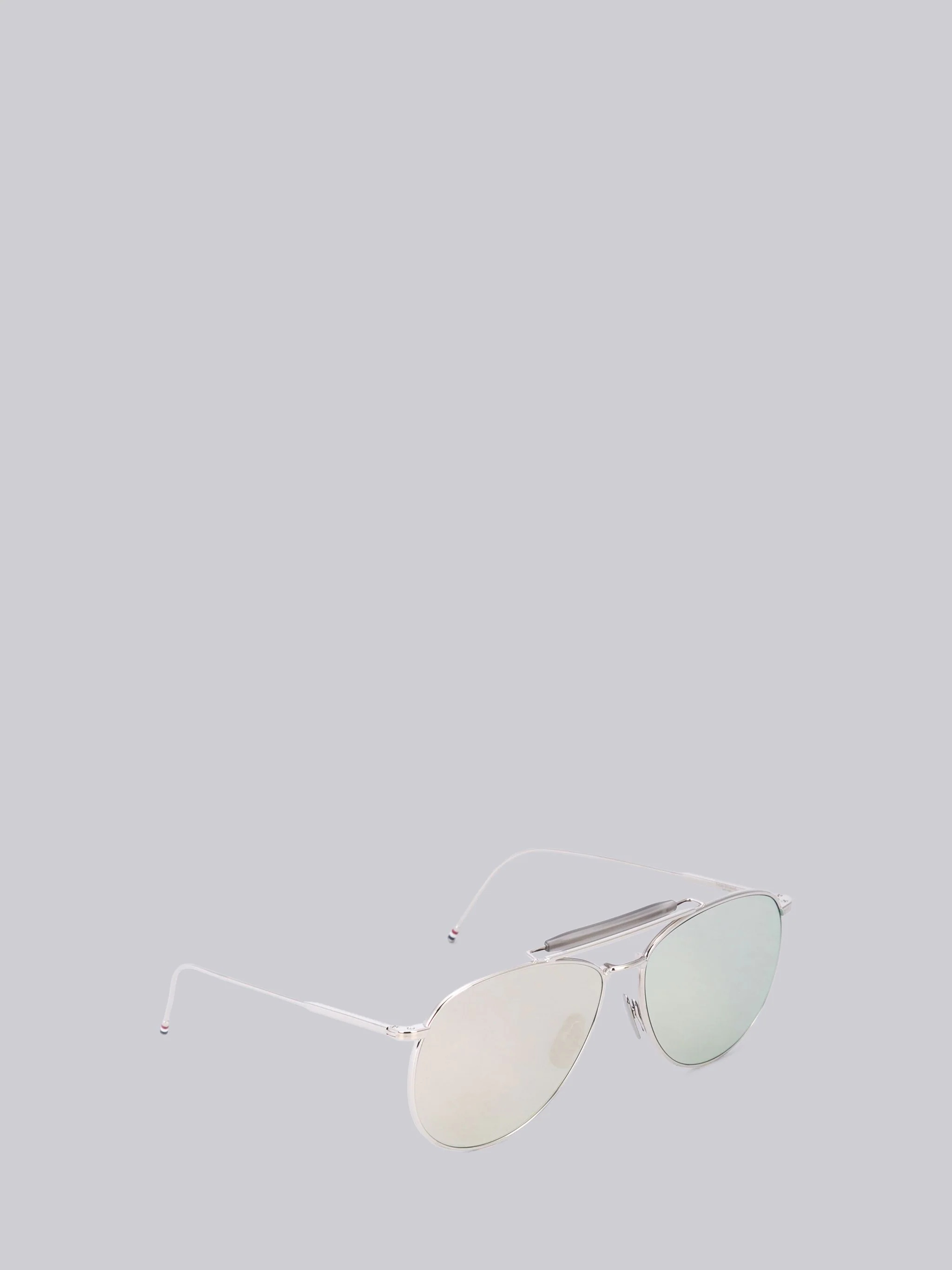 TB015- Silver Aviator Sunglasses - 4