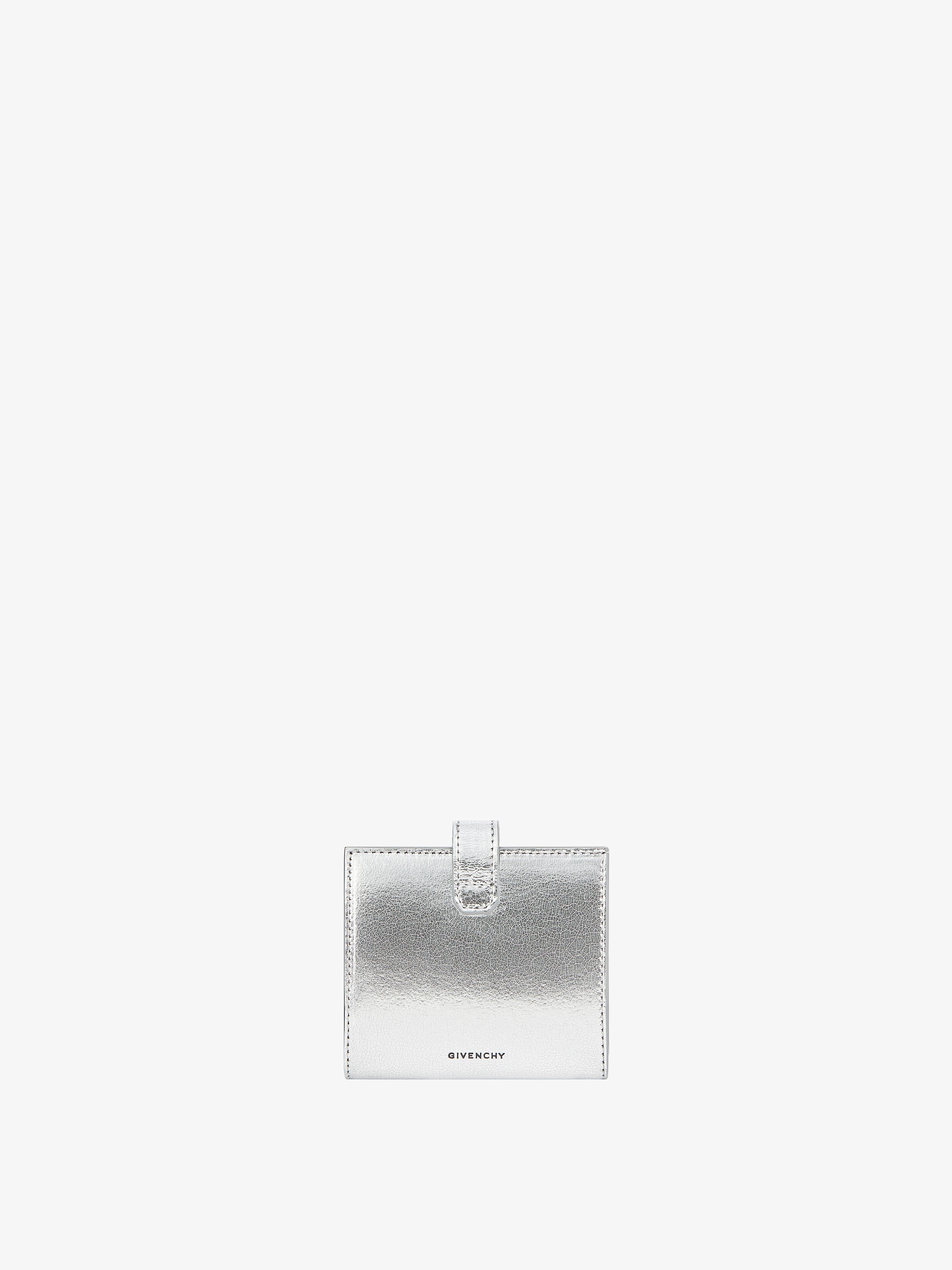 SMALL 4G WALLET IN METALLIZED LEATHER - 3