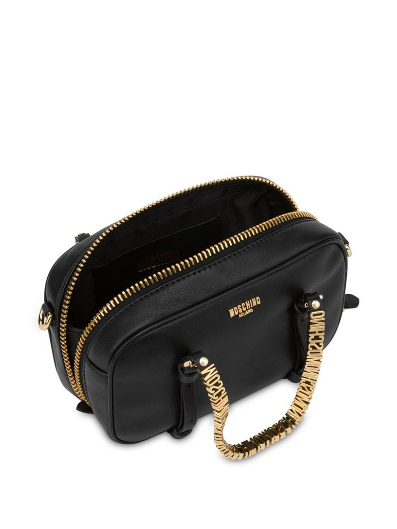 logo-lettering leather tote bag 3