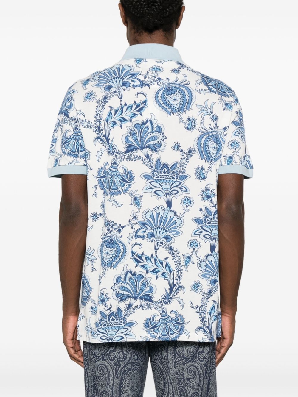 paisley polo shirt - 3