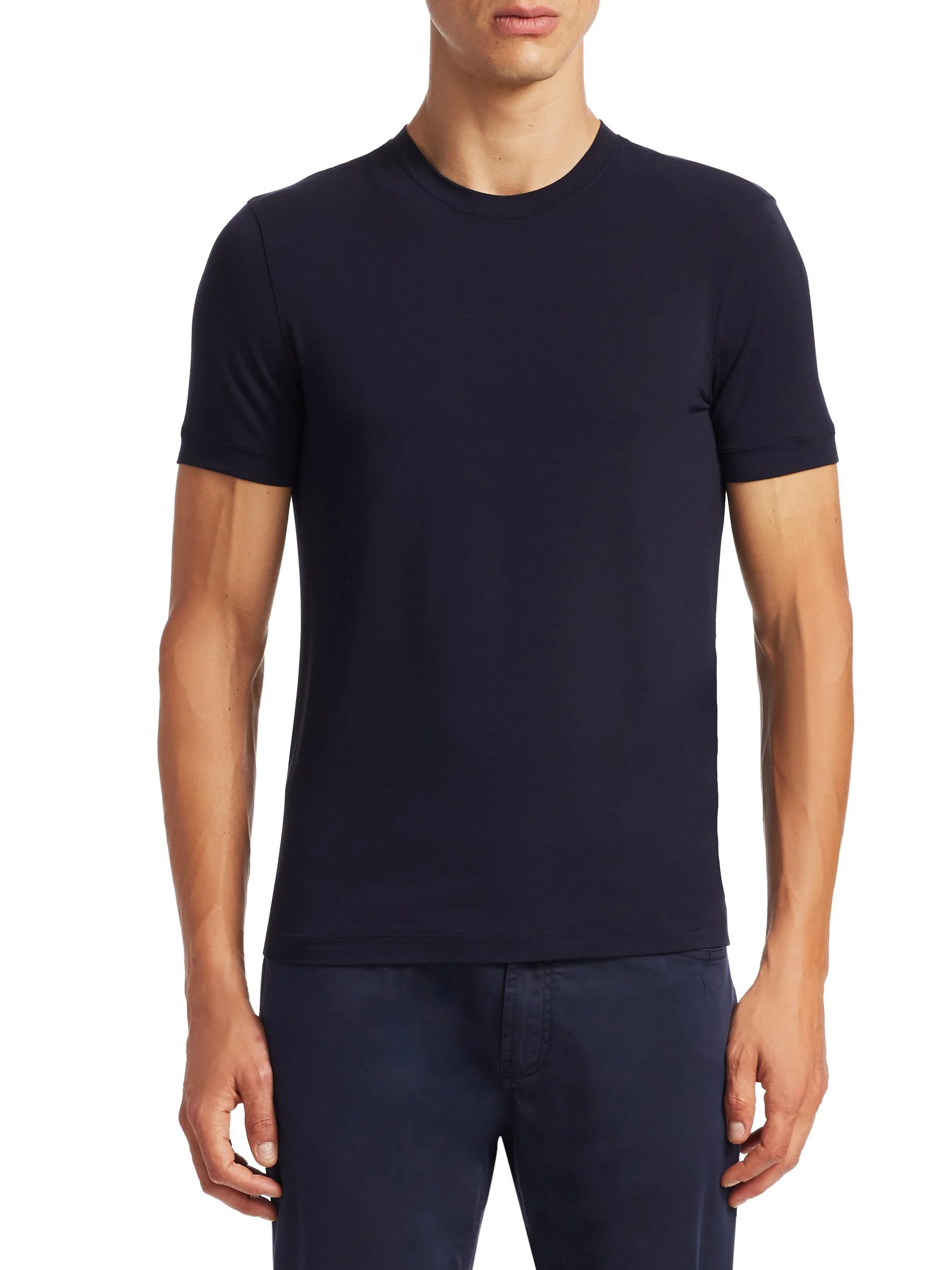 Men's Basic Crewneck Tee - Navy - 1