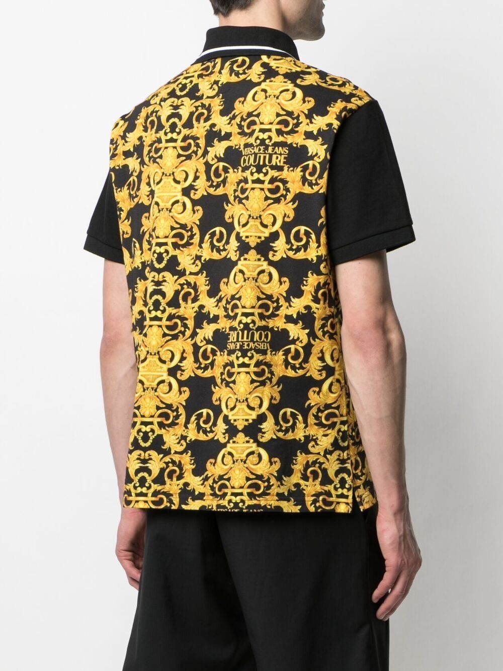 baroque-print polo shirt - 4