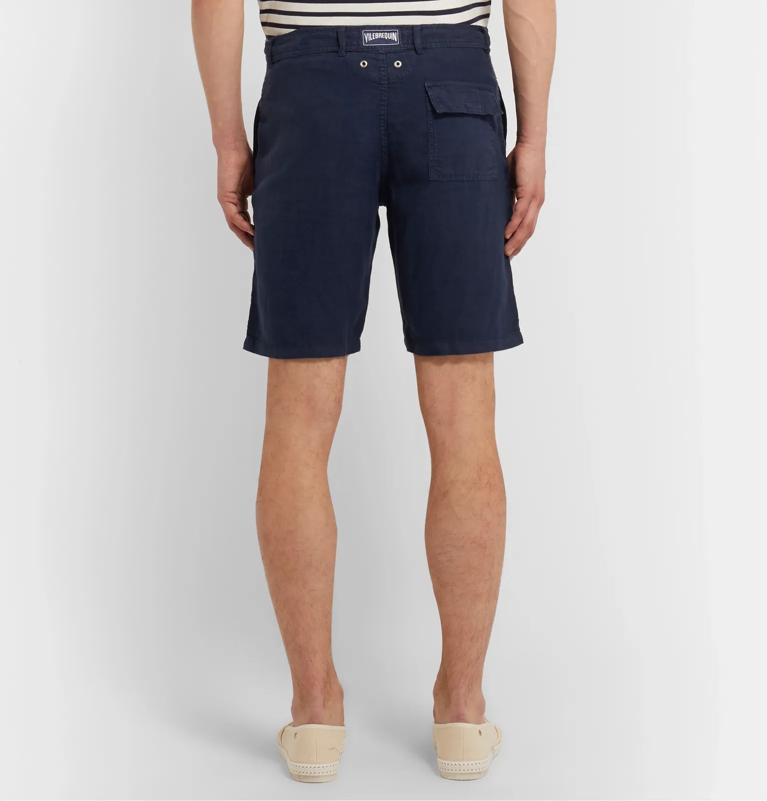 Baron Slim-Fit Linen Shorts - 5