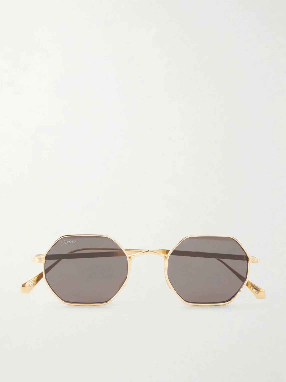 Rounded-Frame Melal Sunglasses - 1