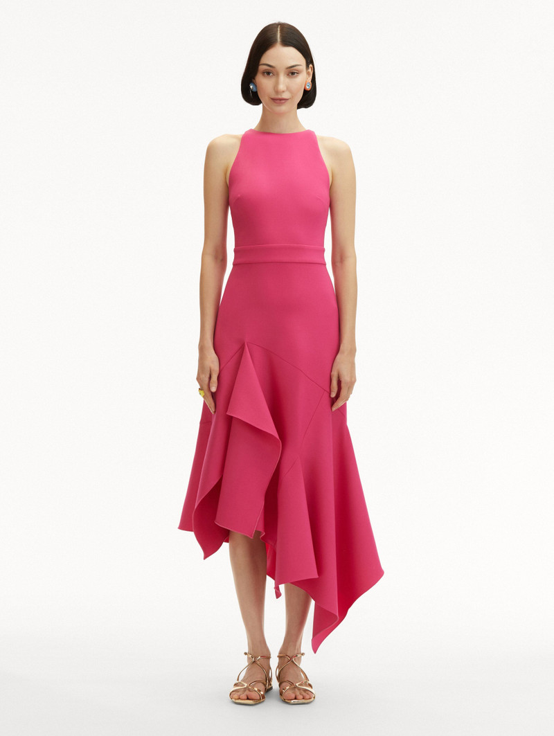 Oscar de la Renta ASYMMETRICAL WOOL DRESS outlook