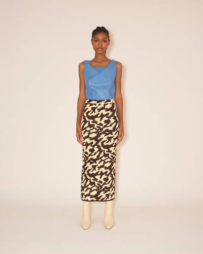 Nanushka JENNY - Midi tube skirt - Brown/Wax outlook
