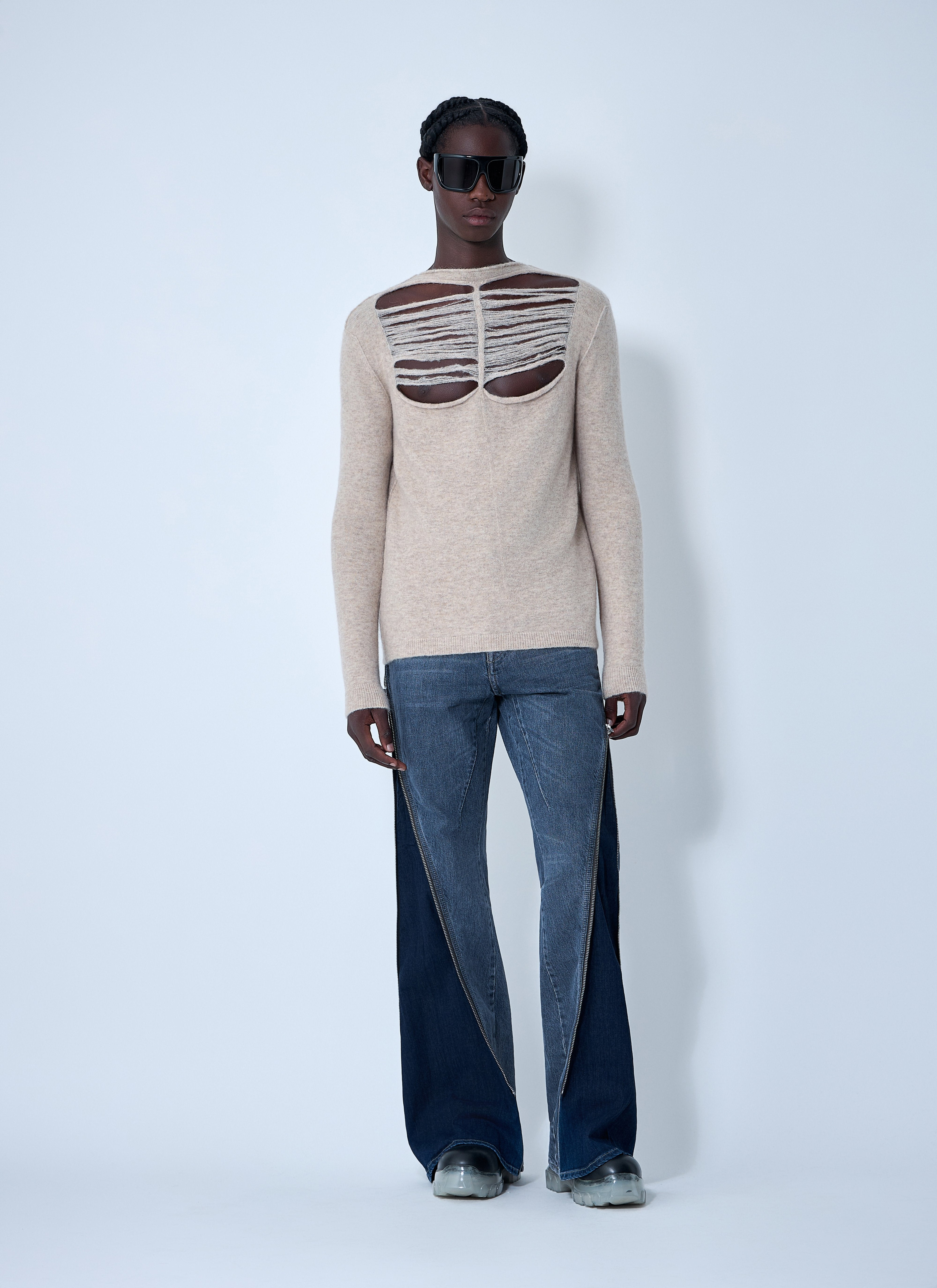 Rick Owens Men Wool-Blend Knit Top - 2