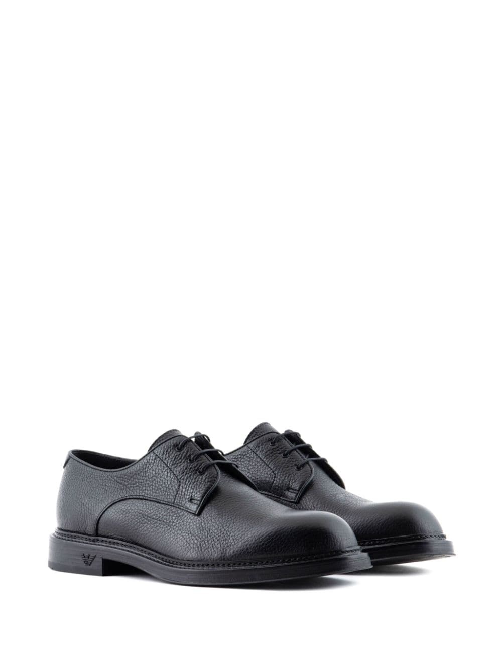 lace-up leather derby shoes - 2