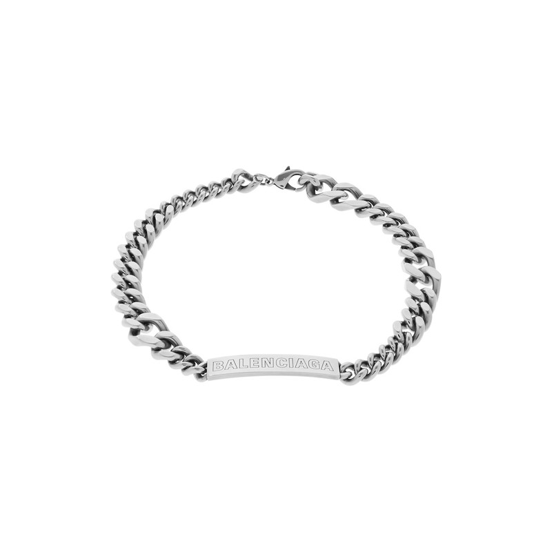 Plate Twist Necklace in Antique Silver 1