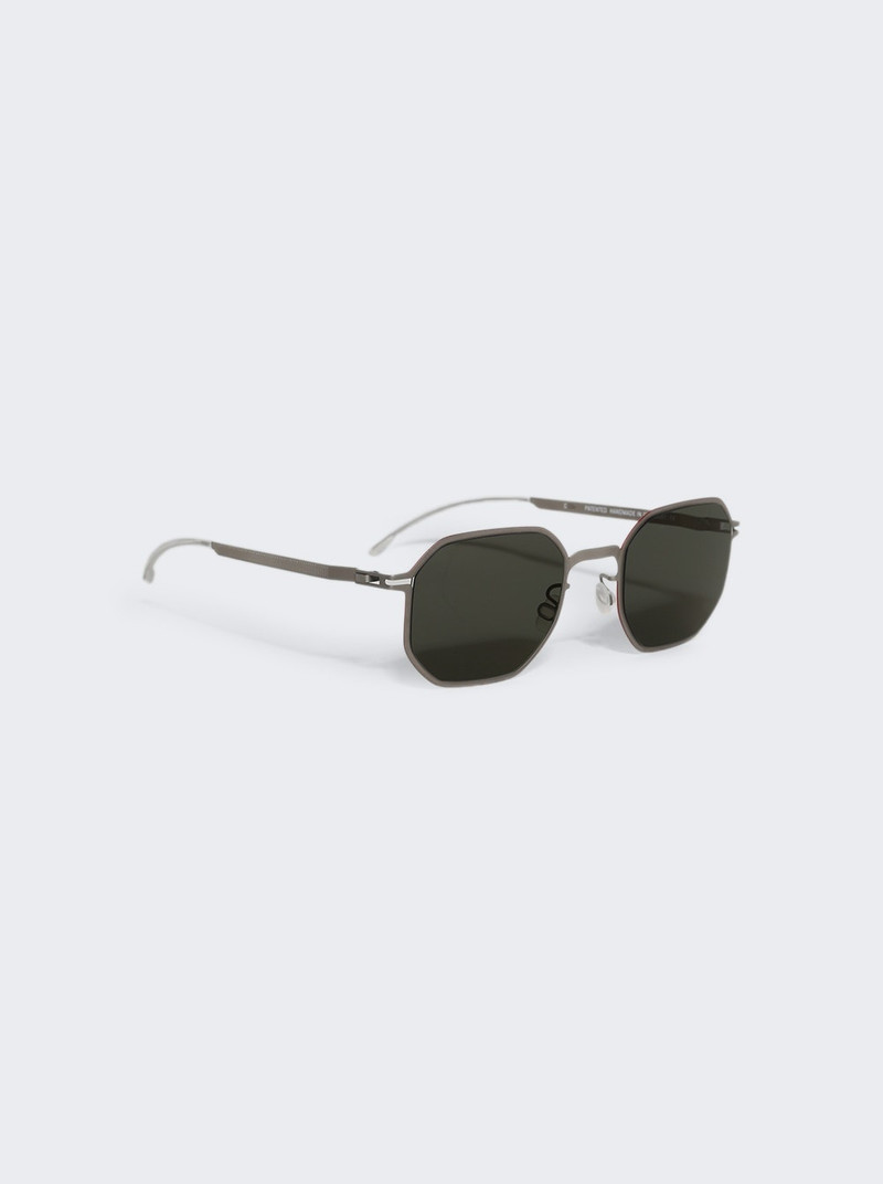 MYKITA Co Ml15 Matte Silver And Leica Red Edges outlook