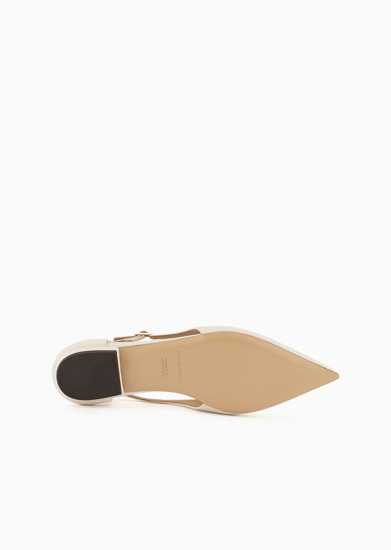 Nappa-leather slingback ballerinas with pointed toe - 6