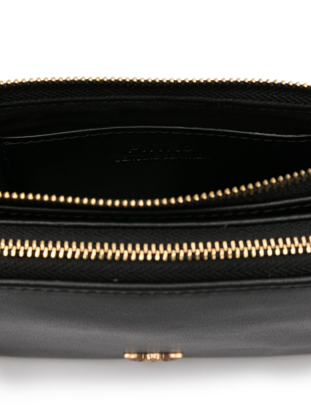 double-zip leather cross-body bag - 5