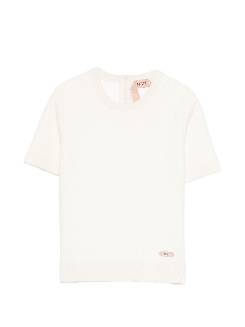 round-neck short-sleeve sweater 1