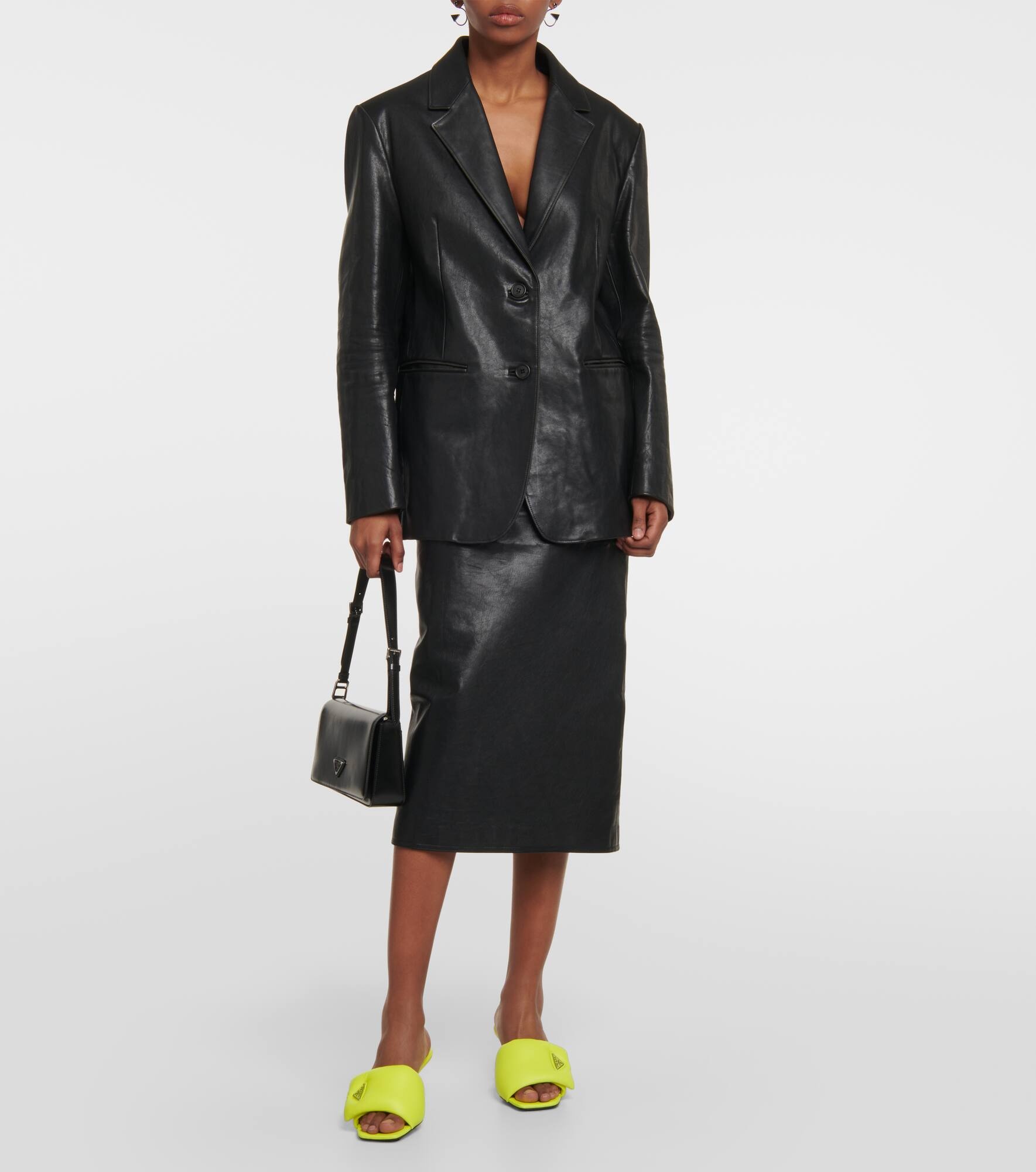 Padded leather mules - 2