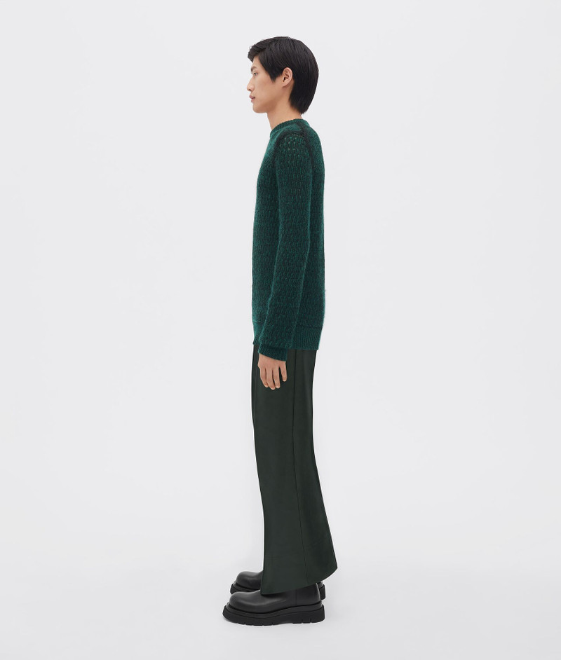 Bottega Veneta wool and mohair lace effect knit jumper outlook