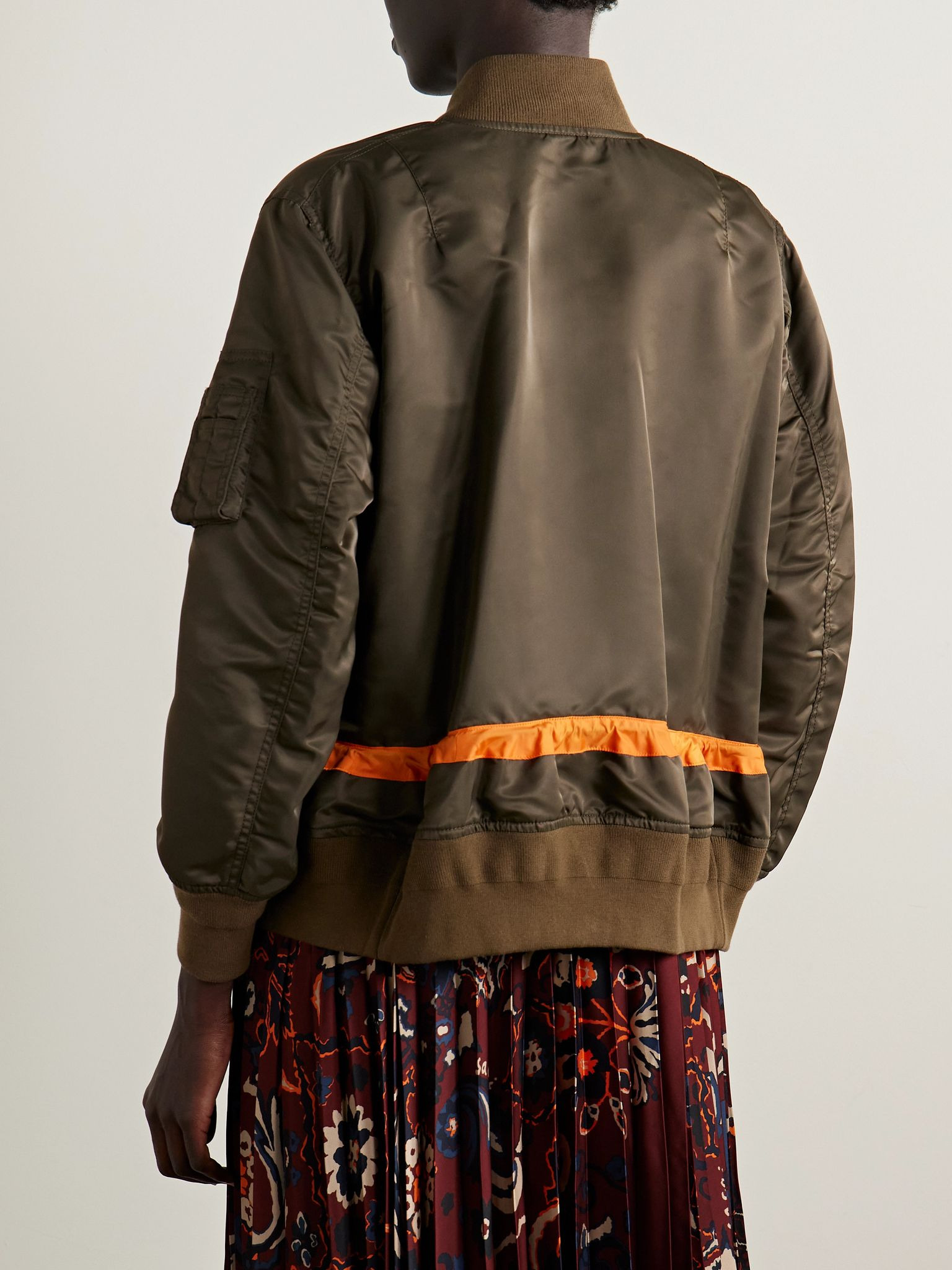 Shell bomber jacket Dark green - 4