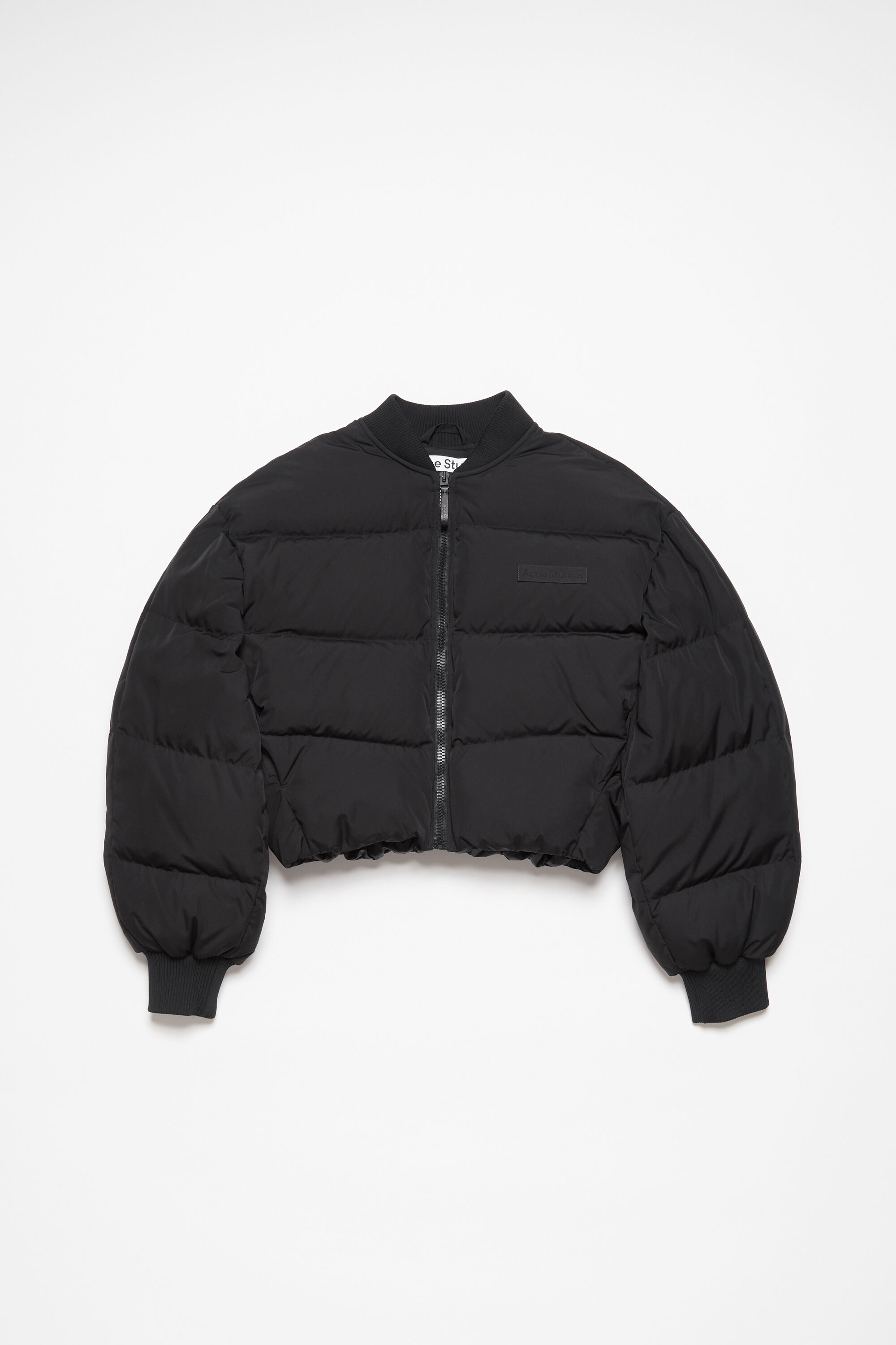 Bomber puffer jacket - Washed Black - 1