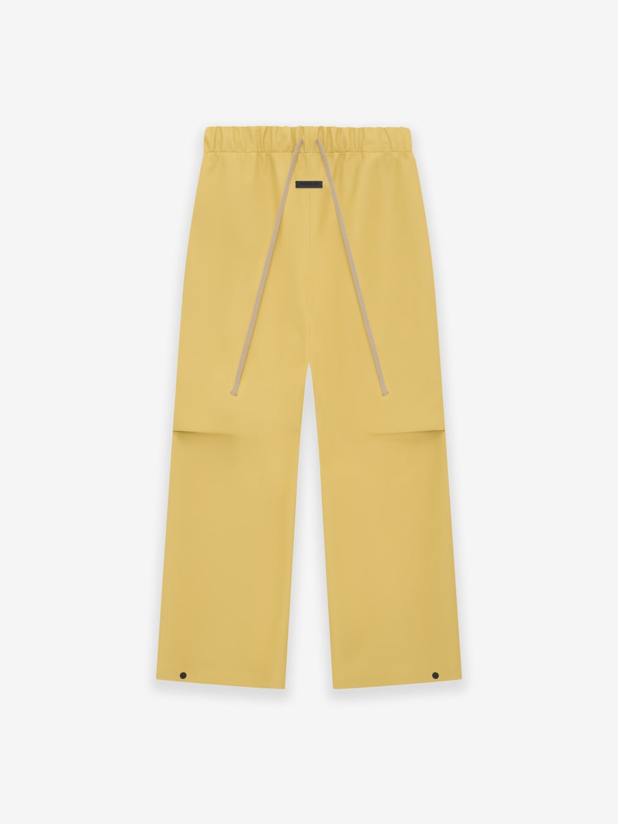Rubberized Knee Pleat Wide Leg Pant - 1