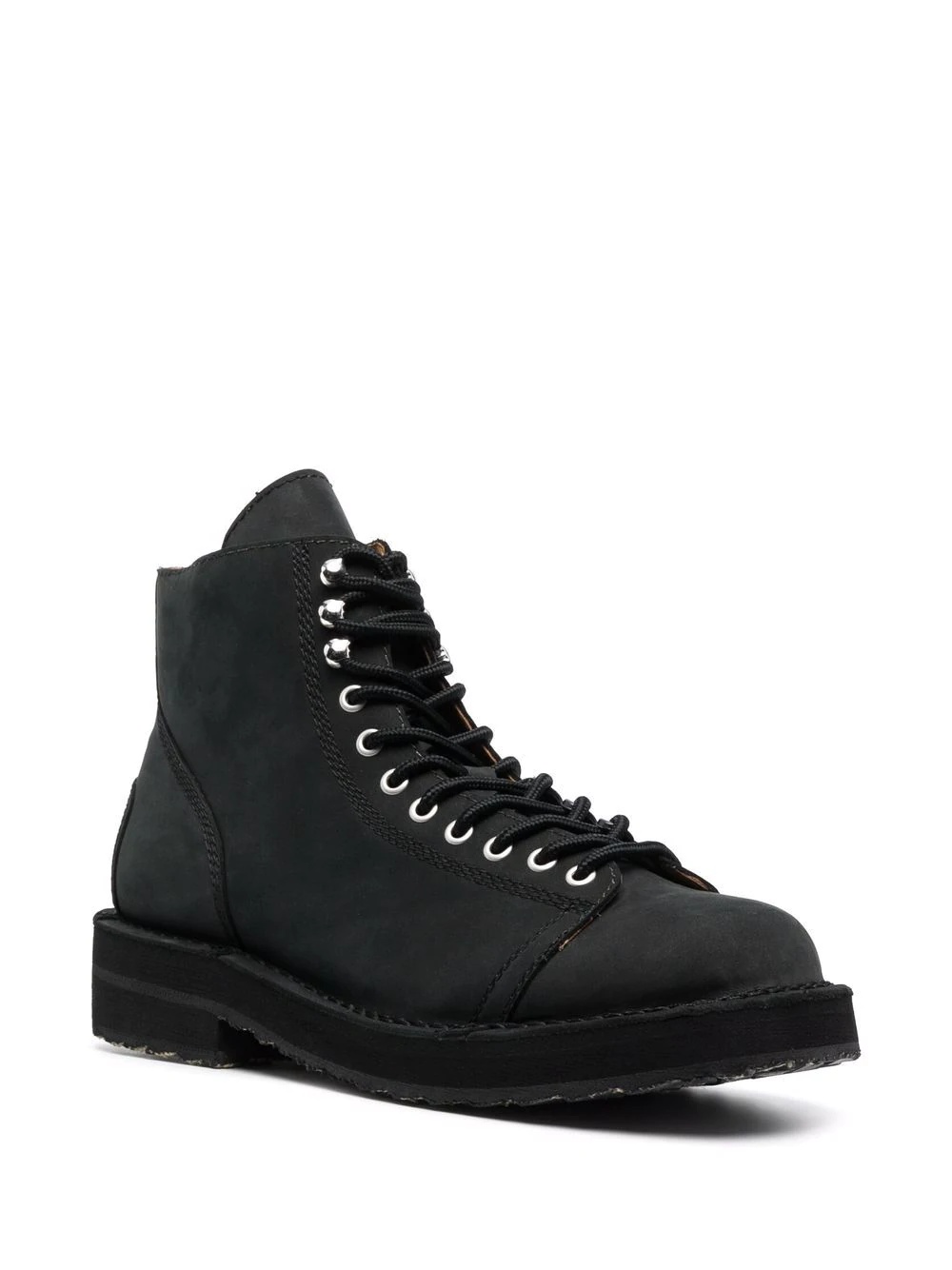 lace-up leather ankle boots - 2