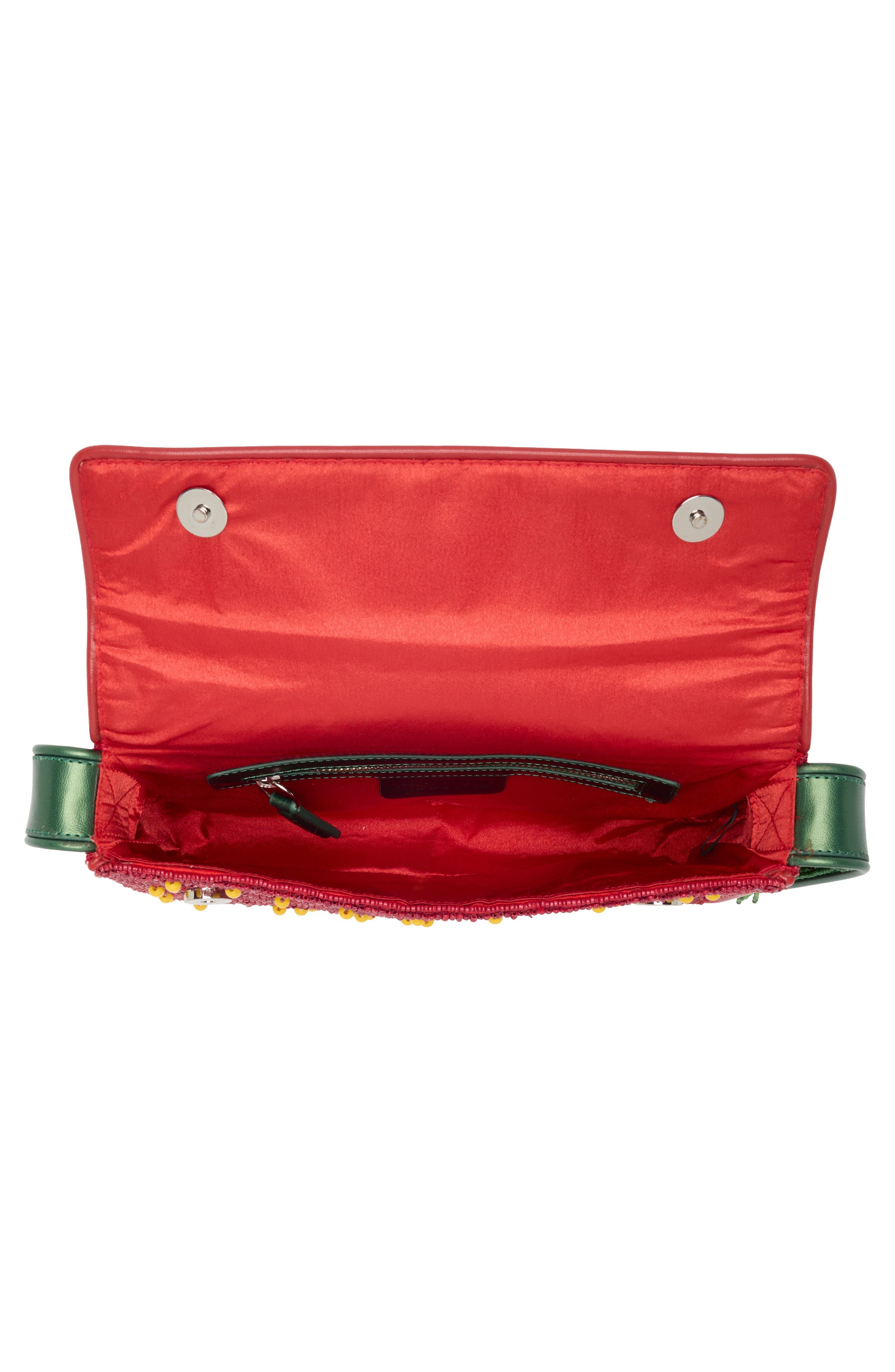 STAUD Tommy Beaded Shoulder Bag in Strawberry Dream at Nordstrom - 4