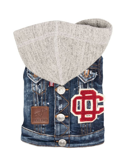 DSQUARED2 denim patch hooded jacket outlook