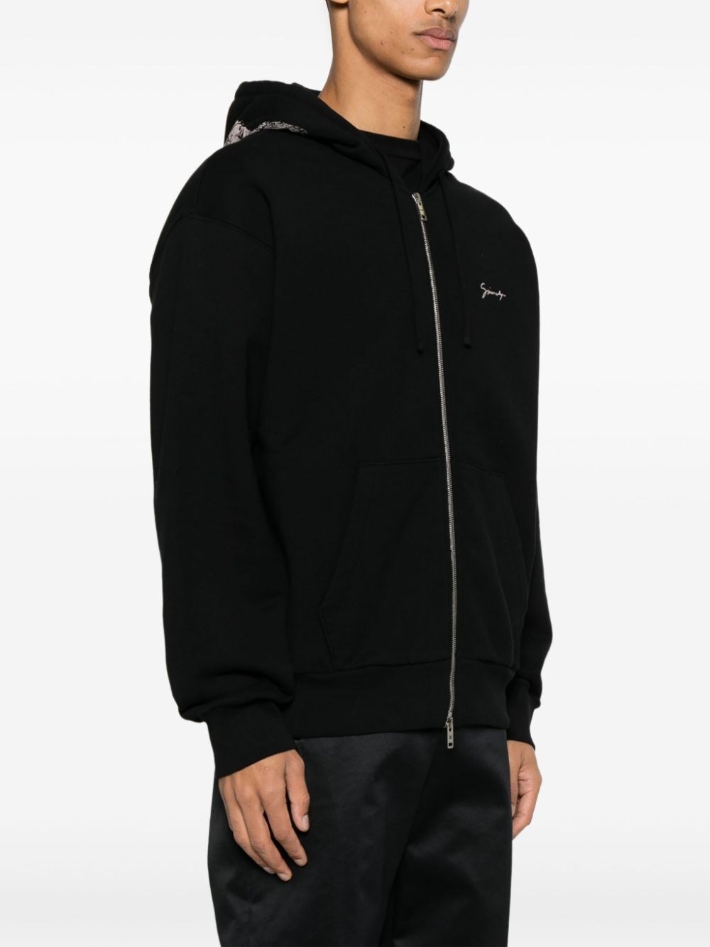 パーカー・フーディ Givenchy Boxy Fit Hoodie With Zip And Pocket Base Givenchy Men Boxy Fit Hoodie With Zip And Pocket Base In